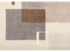 Alfombra de baño estampada con pelo suave 60x100 cm multi Ariella Gris Discount