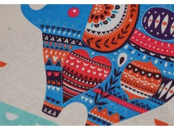 Alfombra De Baño|Ropa De Cama-Alfombra de baño Etnik Fil Kare DJT Multicolor