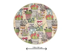 Alfombra De Baño|Ropa De Cama-Alfombra de baño Flowerpot DJT Multicolor