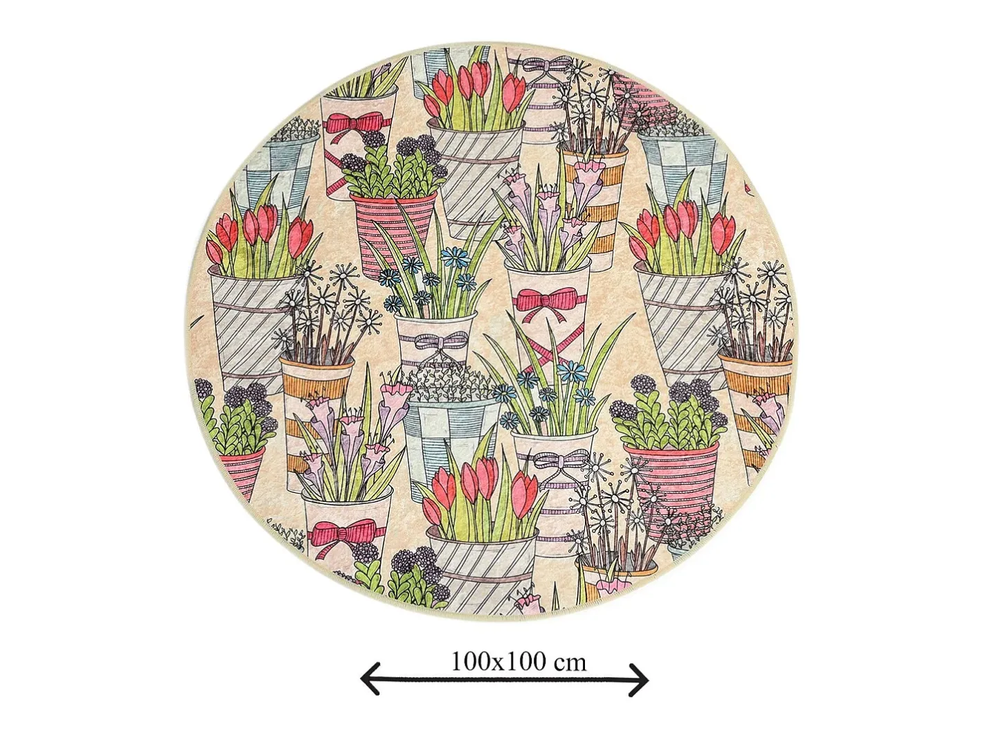Alfombra De Baño|Ropa De Cama-Alfombra de baño Flowerpot DJT Multicolor