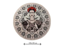 Clearance Alfombra de baño Frida Round (100) Multicolor