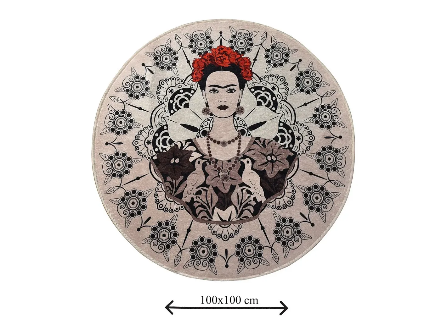 Clearance Alfombra de baño Frida Round (100) Multicolor