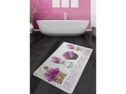 Alfombra de baño Giardino Di Lavanda Djt (80 x 100) Multicolor Sale