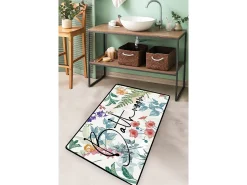 Alfombra De Baño|Ropa De Cama-Alfombra de baño Green In Flower Multicolor