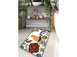 Clearance Alfombra de baño Hennaed Cat Multicolor