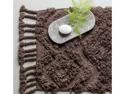 ebuy24 Alfombra de baño Hilma 80x50cm marrón. Marru00f3n