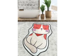 Alfombra de baño Katze (60 x 90) Multicolor New