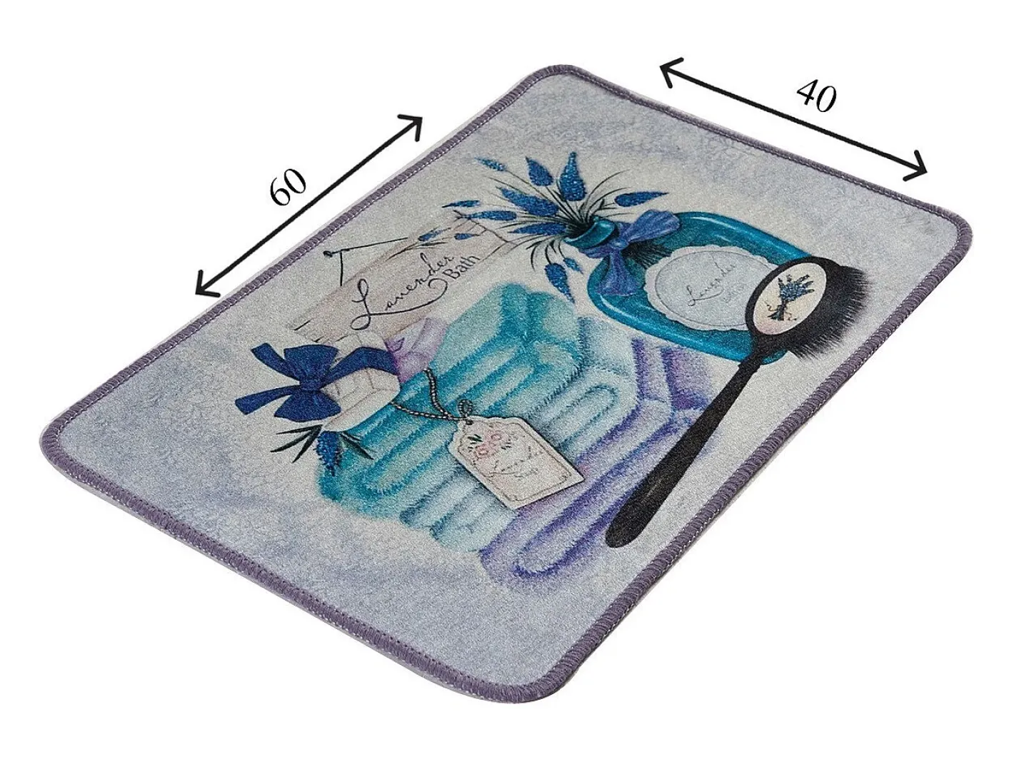 Alfombra De Baño|Ropa De Cama-Alfombra de baño Lavanta DJT (40 x 60) Multicolor