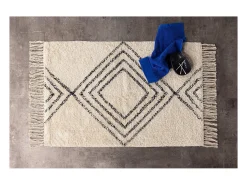 Online ebuy24 Alfombra de baño Love 80x50cm color blanco. Beige