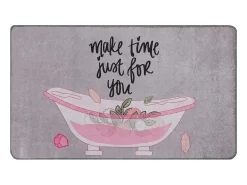 Alfombra de baño Make Time Djt (70 x 120) Multicolor Discount