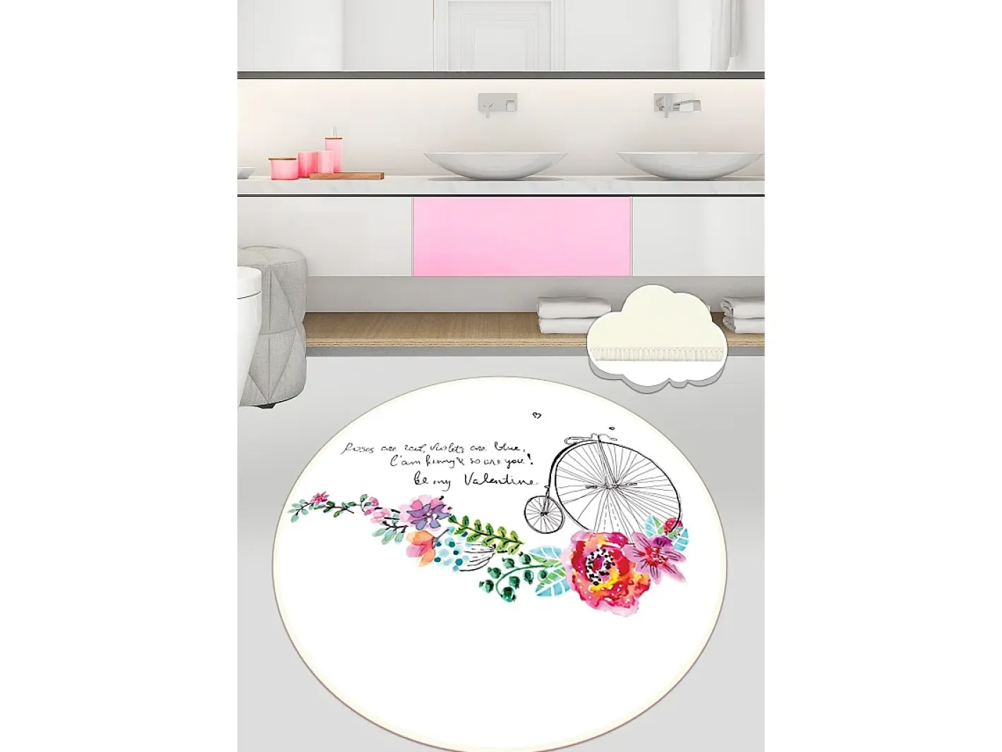 Alfombra De Baño|Ropa De Cama-Alfombra de baño Monowheel (140 cm) Multicolor