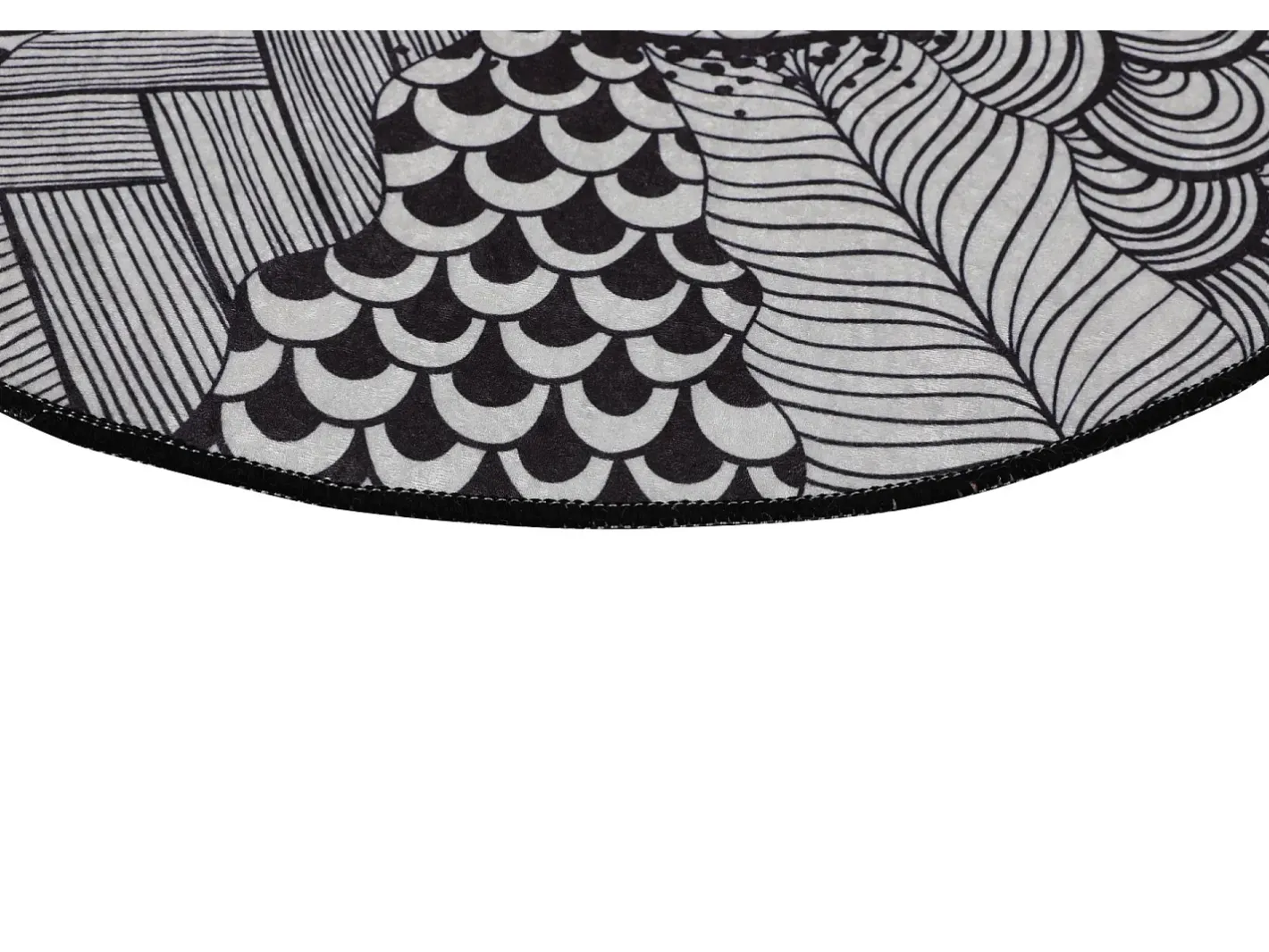 Clearance Alfombra de baño More 140 blanco negro Multicolor