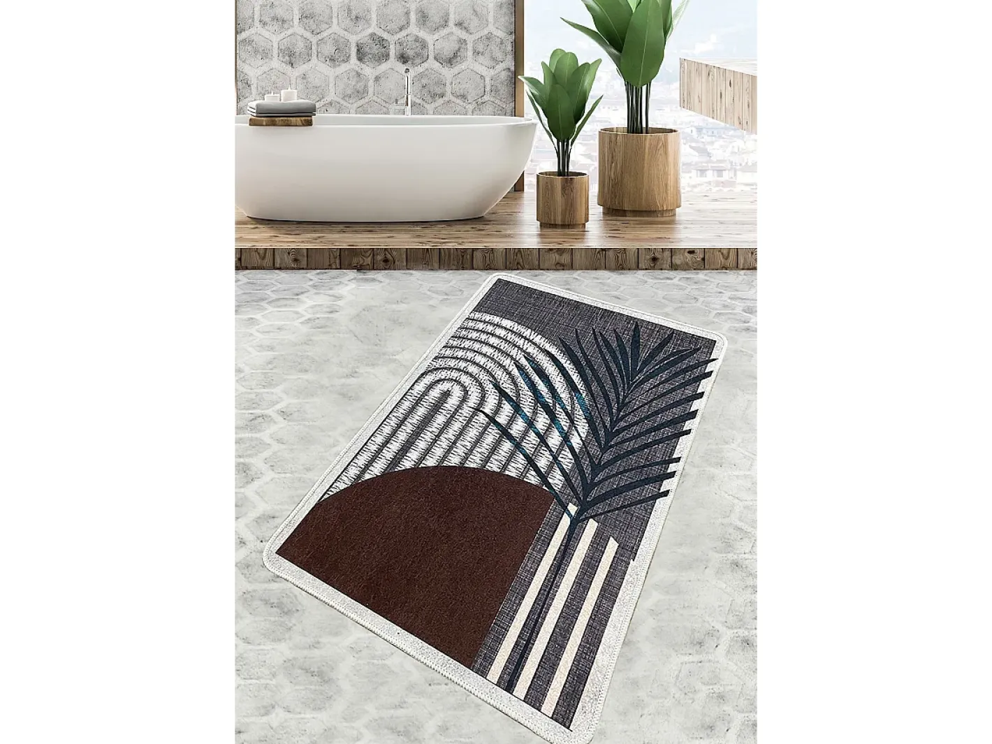 Alfombra de baño Morillo Multicolor Online