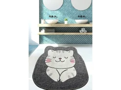 Best Alfombra de baño Neko (80 cm) gris Multicolor