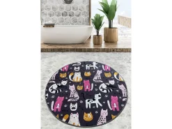 Alfombra de baño Park Cat Djt (160 cm) Multicolor Sale