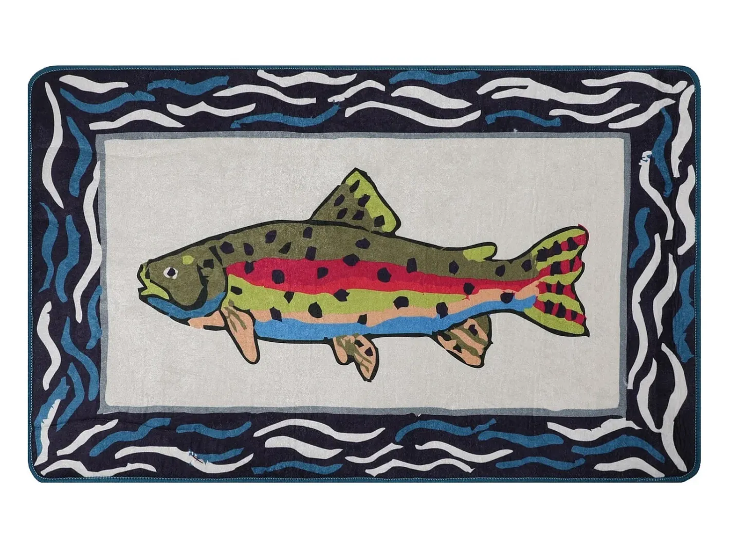Best Alfombra de baño Pescado Multicolor