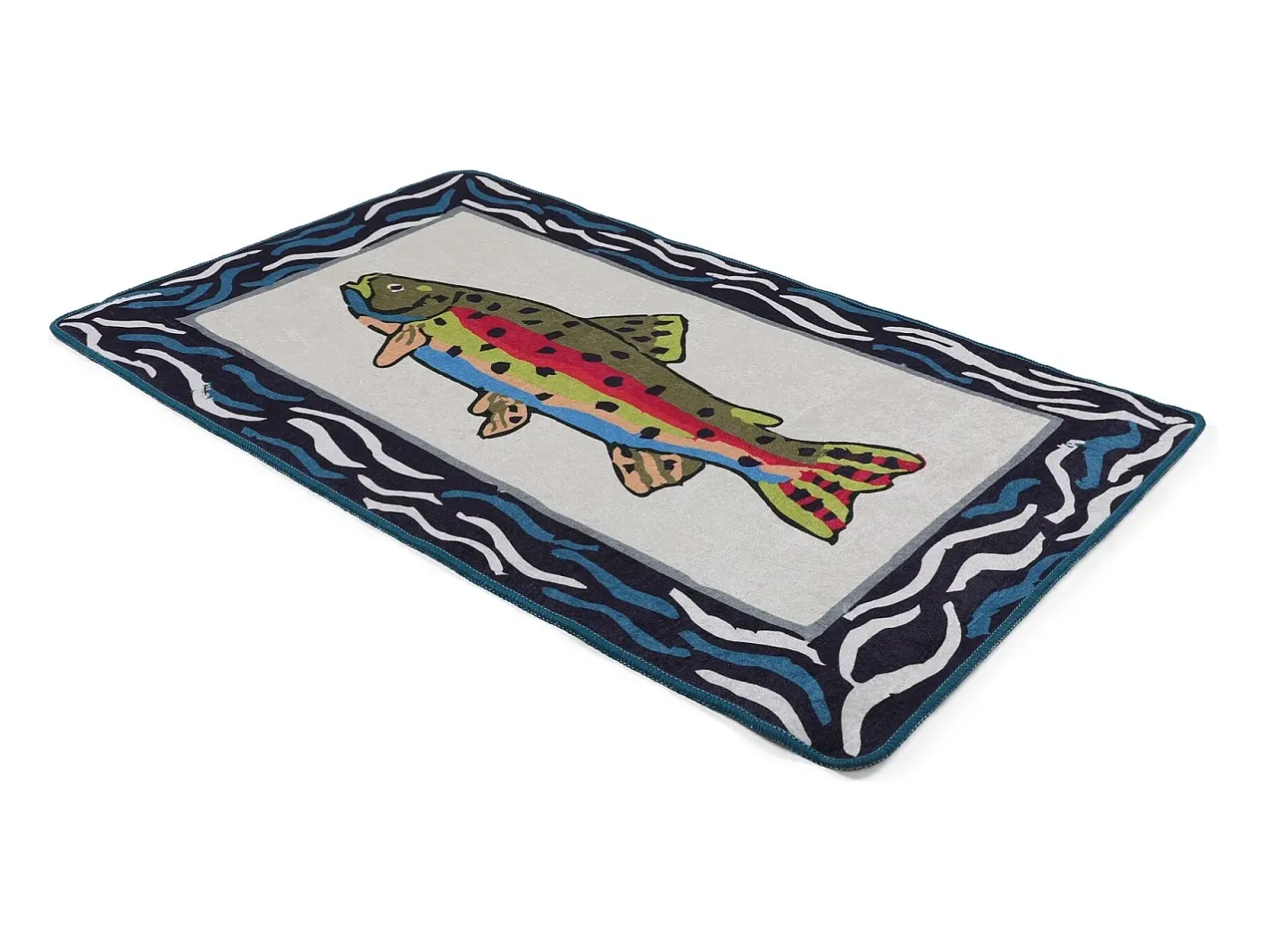 Best Alfombra de baño Pescado Multicolor
