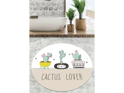Online Alfombra de baño Pink Cactus Djt (160 cm) Multicolor