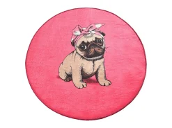 Alfombra De Baño|Ropa De Cama-Alfombra de baño Pink Pug DJT (100 cm) Multicolor