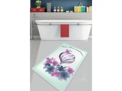 Best Alfombra de baño Purple Balloon (80 x 100) Multicolor