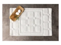 Discount ebuy24 Alfombra de baño Putte 90x60cm color . Blanco