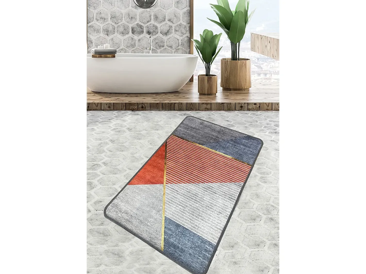 Alfombra De Baño|Ropa De Cama-Alfombra de baño Sante Multicolor