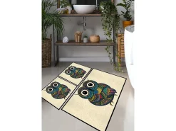 Alfombra De Baño|Ropa De Cama-Alfombra de baño Set (3 piezas) Flyer Multicolor