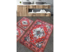 Alfombra De Baño|Ropa De Cama-Alfombra de baño Set (3 piezas) Authentic azul Multicolor