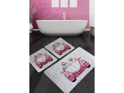 Alfombra De Baño|Ropa De Cama-Alfombra de baño Set (3 piezas) Dogs Vosvos Djt Multicolor