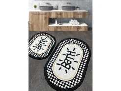 Alfombra de baño Set (2 piezas) Vita Multicolor Online