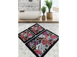 Clearance Alfombra de baño Set (3 piezas) Floreale Djt Multicolor