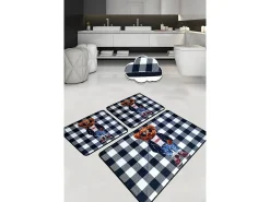 Alfombra de baño Set (3 piezas) Heat Multicolor Online
