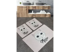 Alfombra de baño Set (3 piezas) Miya Djt Multicolor