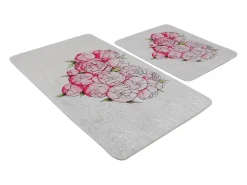 Online Alfombra de baño Set (2 piezas) Peonia Djt Multicolor