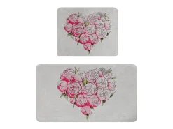 Online Alfombra de baño Set (2 piezas) Peonia Djt Multicolor
