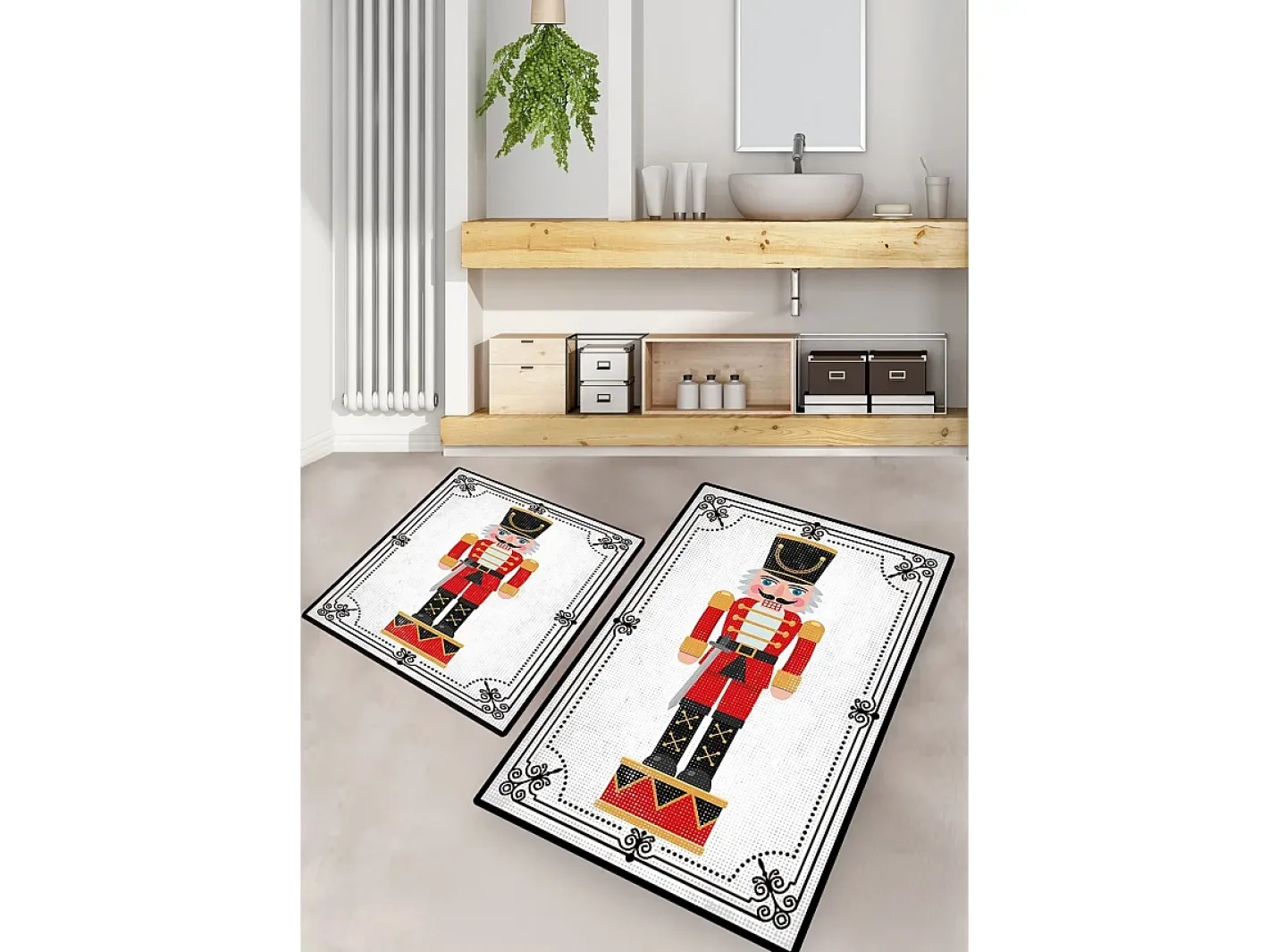 Outlet Alfombra de baño Set (2 piezas) Lead Soldier Multicolor