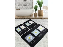 Alfombra De Baño|Ropa De Cama-Alfombra de baño Set (3 piezas) Blessed Djt Multicolor