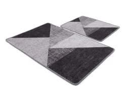 Alfombra De Baño|Ropa De Cama-Alfombra de baño Set (2 piezas) Phell v2 gris Multicolor