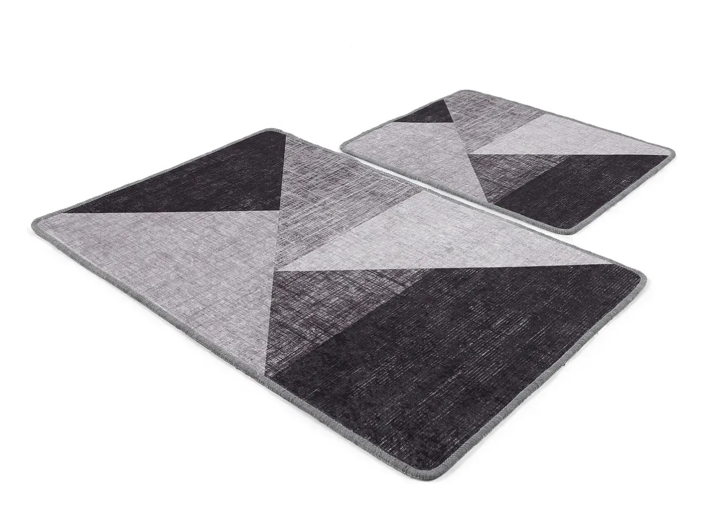 Alfombra De Baño|Ropa De Cama-Alfombra de baño Set (2 piezas) Phell v2 gris Multicolor