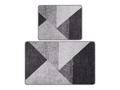 Alfombra De Baño|Ropa De Cama-Alfombra de baño Set (2 piezas) Phell v2 gris Multicolor