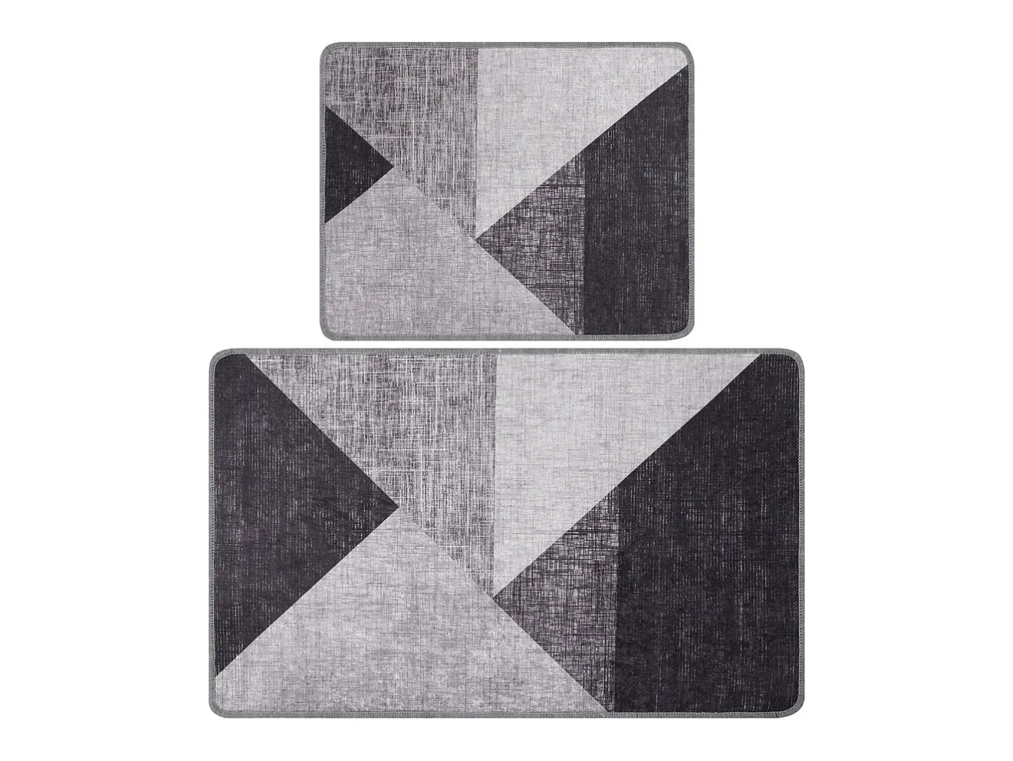 Alfombra De Baño|Ropa De Cama-Alfombra de baño Set (2 piezas) Phell v2 gris Multicolor