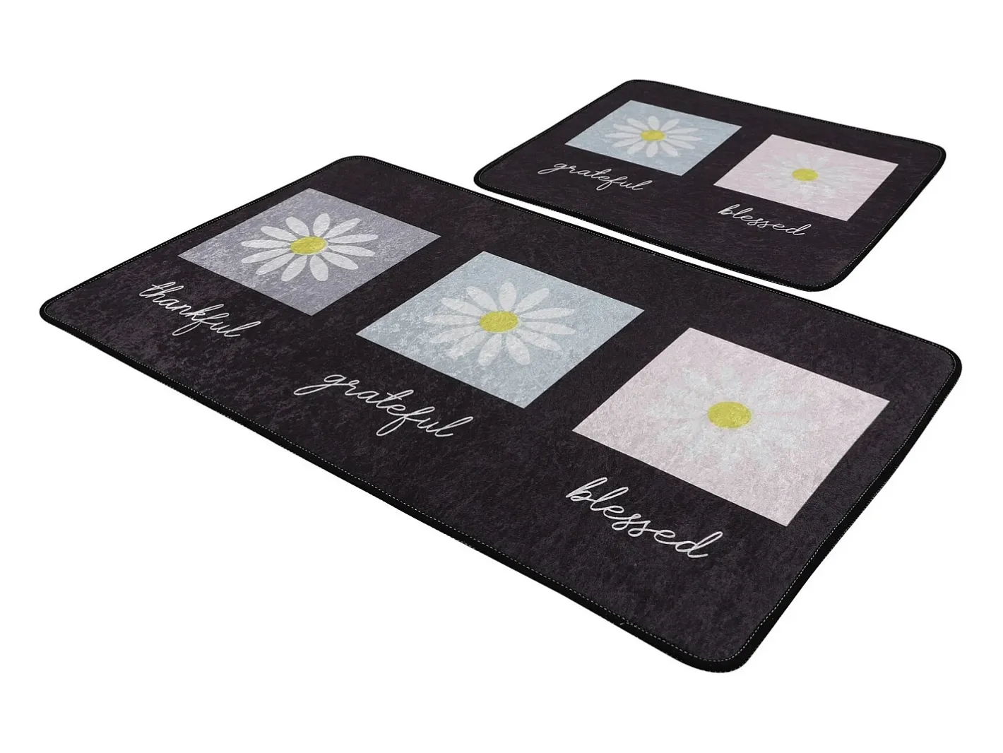 Alfombra De Baño|Ropa De Cama-Alfombra de baño Set (2 piezas) Blessed Djt Multicolor