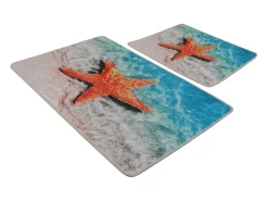 Sale Alfombra de baño Set (2 piezas) Stella Multicolor