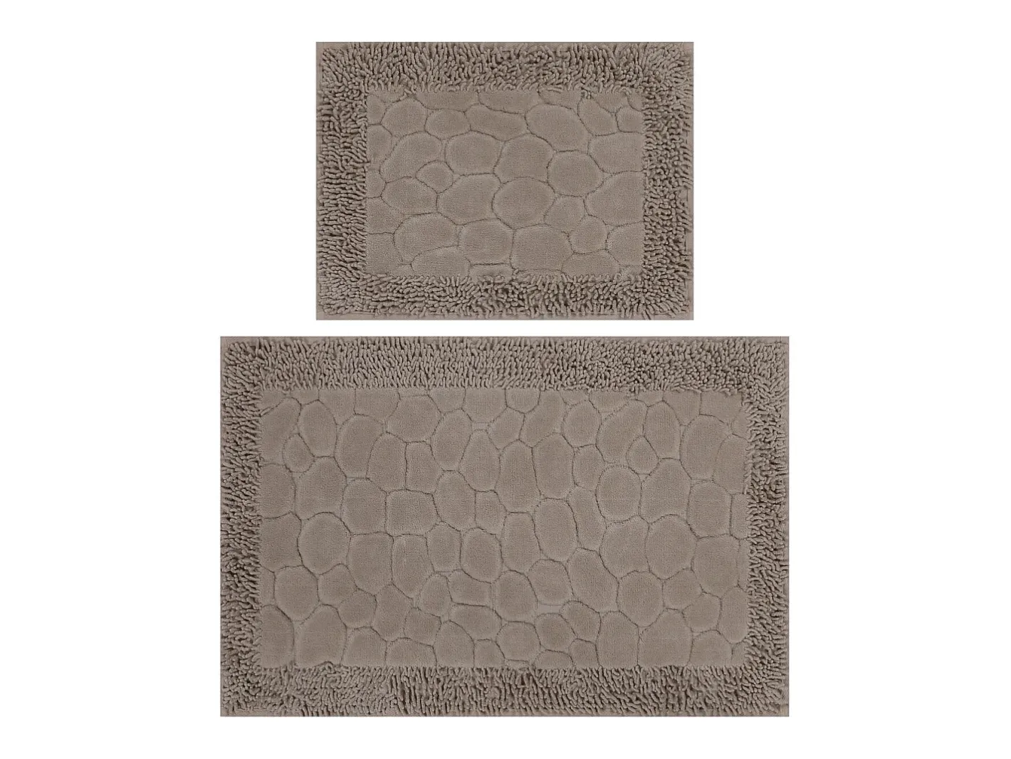 Discount Alfombra de baño Set (2 piezas) Stone Multicolor