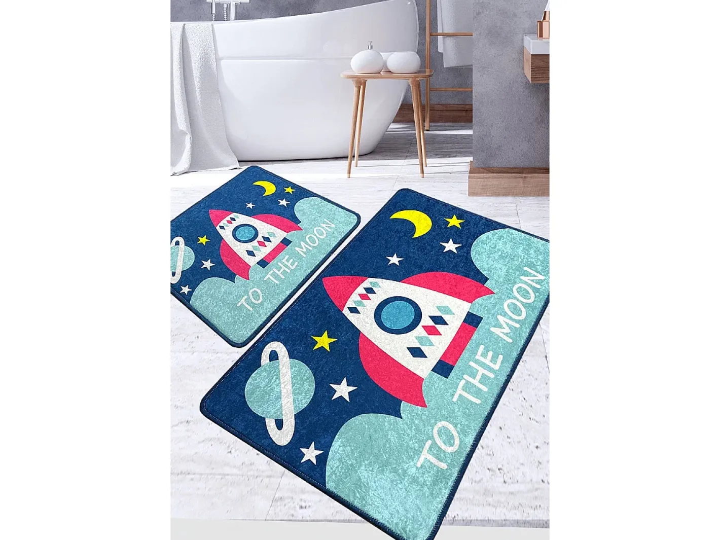 Alfombra De Baño|Ropa De Cama-Alfombra de baño Set (2 piezas) Namoon Multicolor