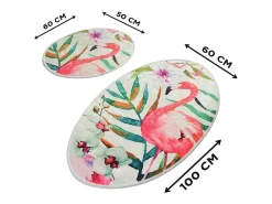 Sale Alfombra de baño Set (2 piezas) Flam DJT Multicolor