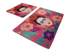 Alfombra de baño Set (2 piezas) Frida Multicolor Best