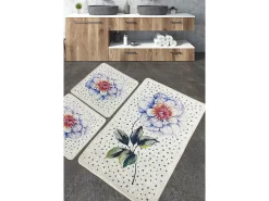 Alfombra De Baño|Ropa De Cama-Alfombra de baño Set (3 piezas) Jade Multicolor