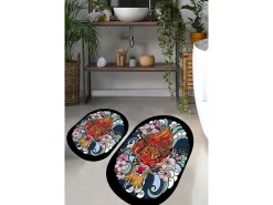 Alfombra de baño Set (2 piezas) Lakingo Multicolor Clearance