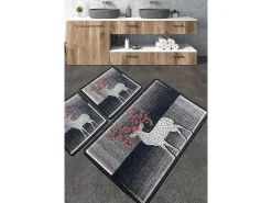 Alfombra de baño Set (3 piezas) Elafa Multicolor